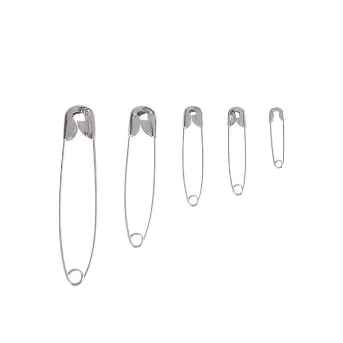 Kit de broches de sûreté argentées avec boîte de rangement pour la couture de vêtements