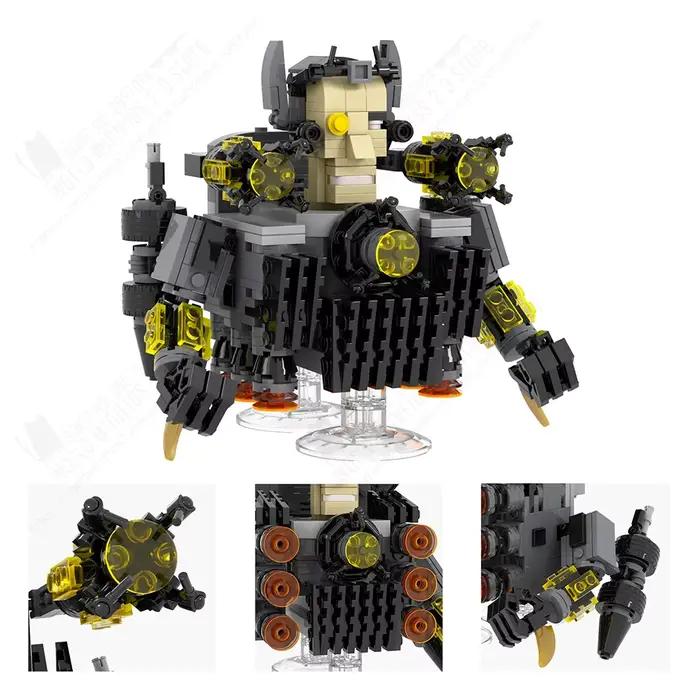 MOOXI Skibidi toilette homme jeu créatif MOC briques modèle bricolage assemblé blocs de construction figurines d'action jouets pour enfant cadeaux d'anniversaire