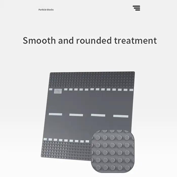 Plaques de base classiques pour blocs de construction avec figurines de circulation routière et paysage urbain jouets de construction briques accessoires de plaques de base en plastique ABS pour constructions DIY éducatives occasions spéciales