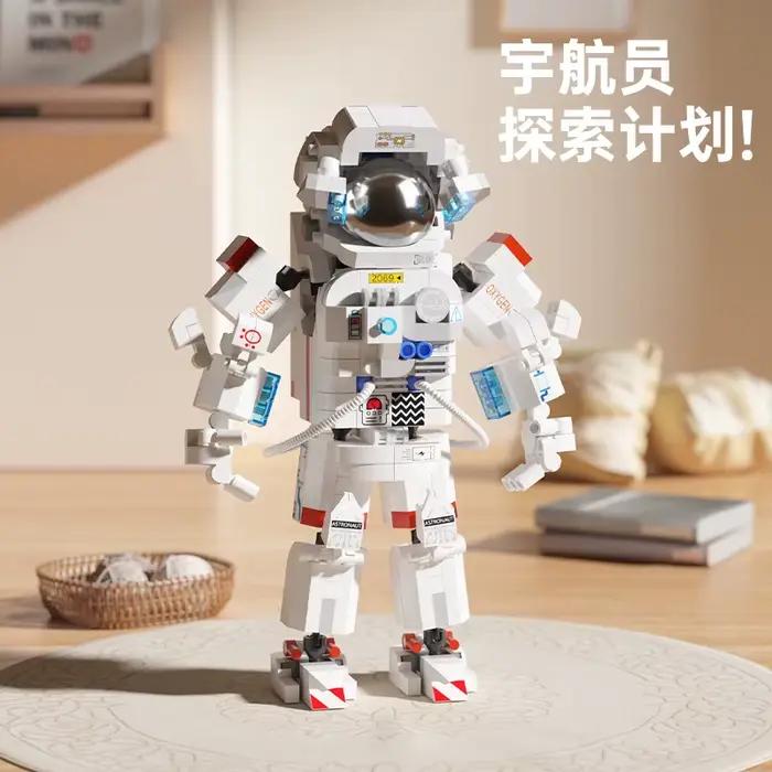 Ensemble de briques d'astronaute explorateur spatial
