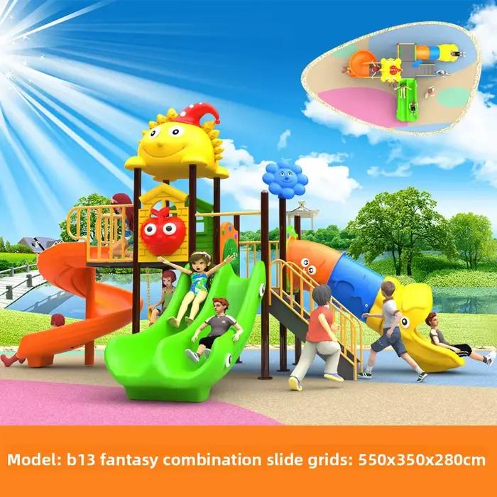 Aire de jeux jouet avec balançoire et toboggan pour enfants