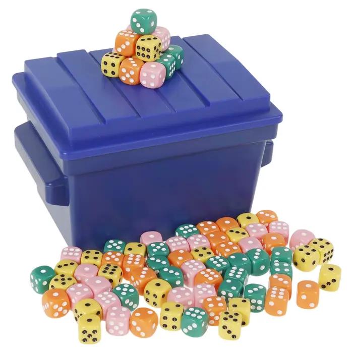 Jeu de dés rapide pour 2/4/6 joueurs, divers jeux amusants pour 4 joueurs, jeu de dés familial avec boîte pour fête de voyage et jeu de nuit