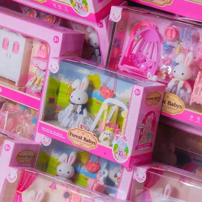 Jouet de jeu d'imitation Lapin floqué