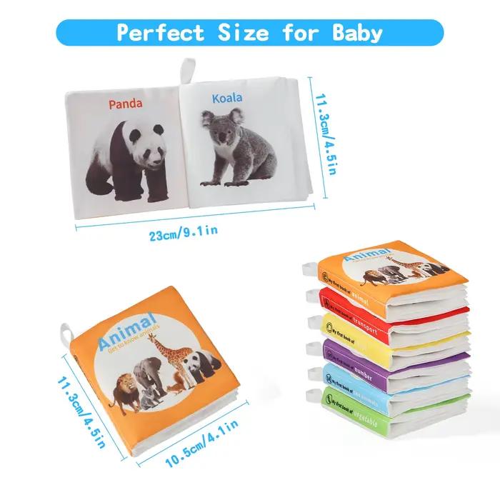 Livre d'éveil pour bébé de 0 à 6 mois