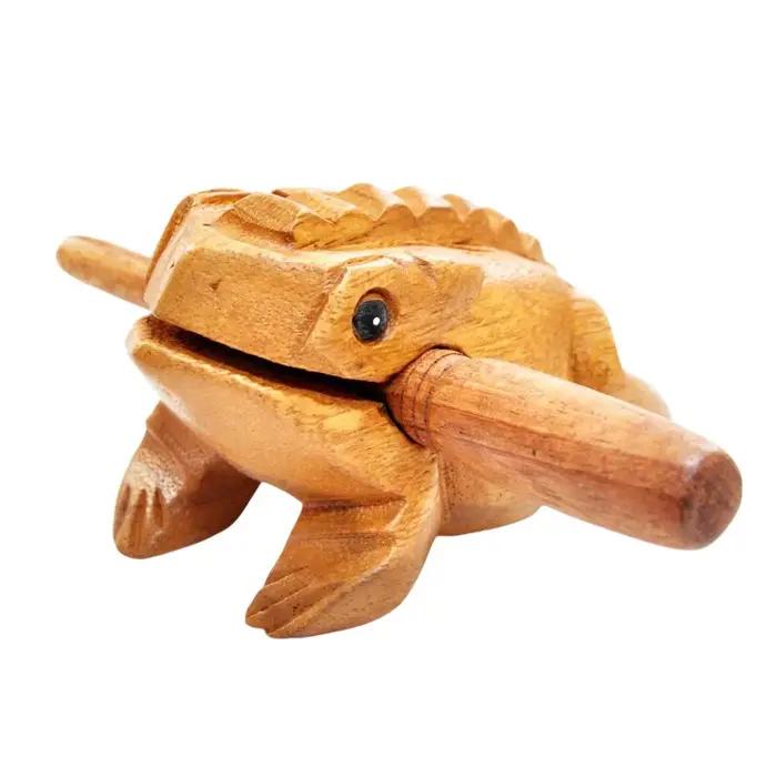 Râpe Guiro grenouille en bois