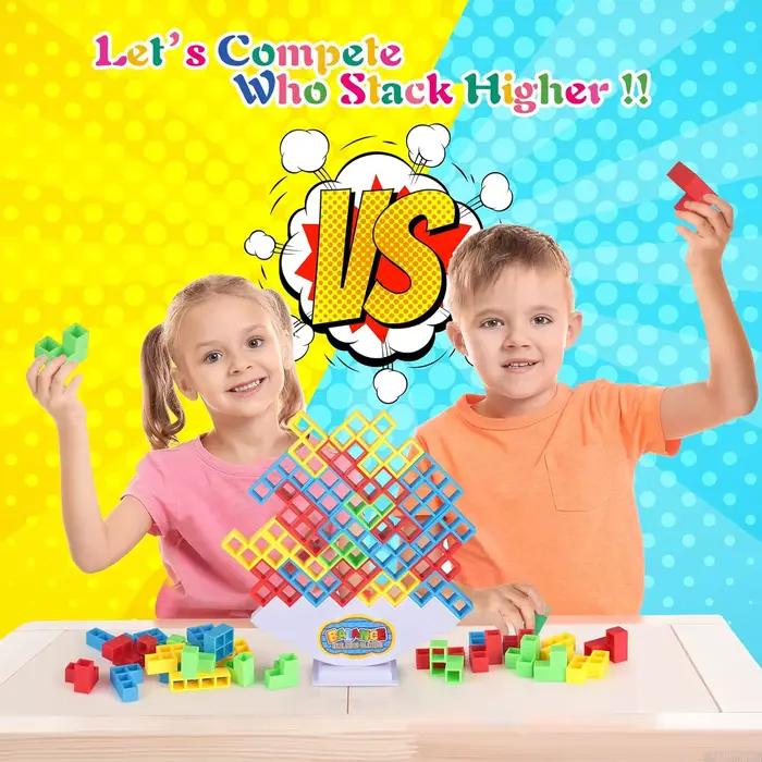 Jeu de blocs d'empilage Tetra Tower Balance