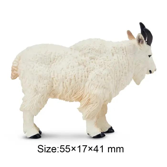 Toymany Simulation montagne chèvre faune modèle Animal jouet Mini Figurines poupées Action
