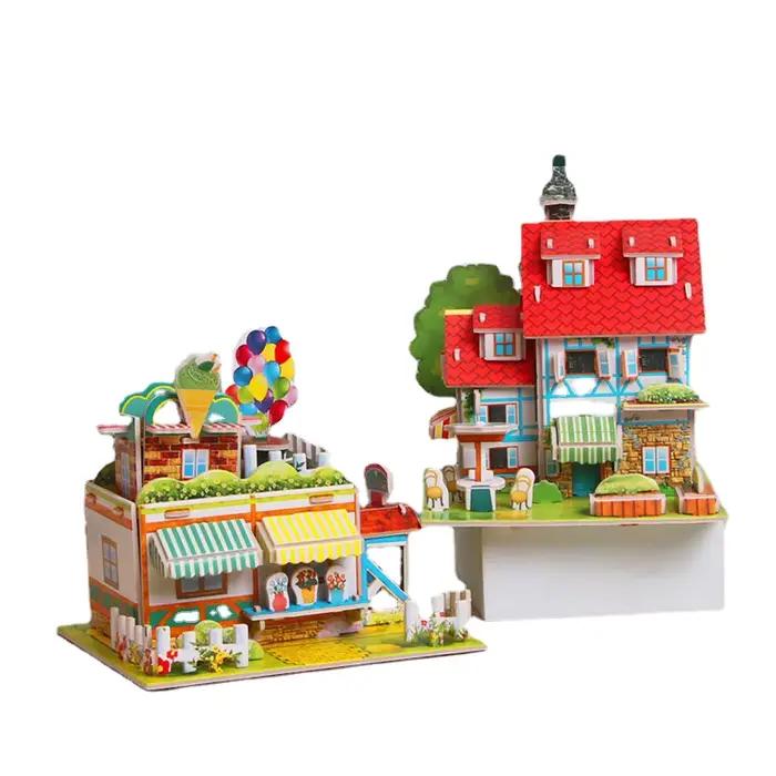Papier 3D Puzzle bricolage assemblé à la main modèle de construction jouets éducatifs maternelle prix pour enfants cadeaux jouets éducatifs
