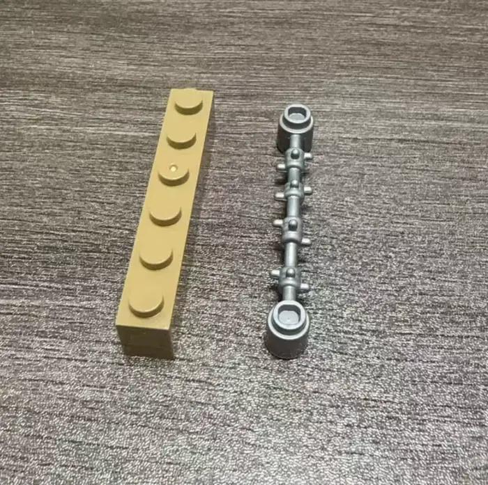 Kit de construction SixBricks blocs de plastique ABS 10 pièces scènes militaires 1X6 garde-corps clôtures pour enfants et adultes occasions spéciales
