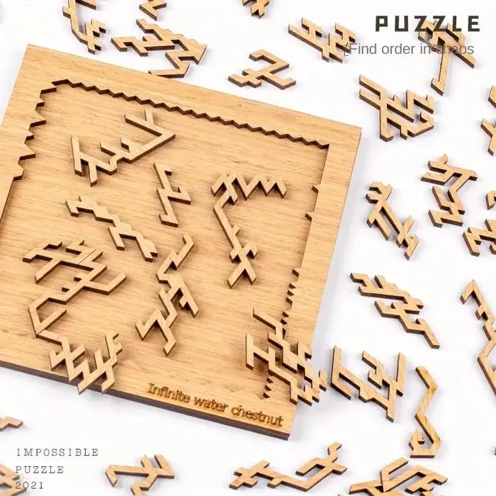 Puzzle Impossible : Casse-tête en bois transparent et complexe