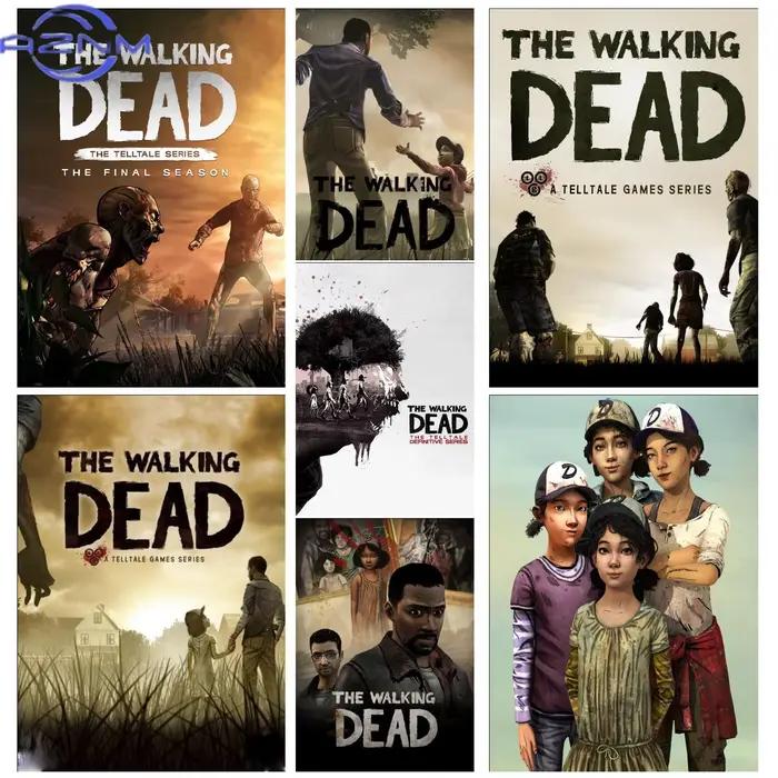 Telltale The Walking Dead Anime Video Game Canvas Art Poster Décoration murale moderne pour chambre familiale, salon ou bureau Stylis