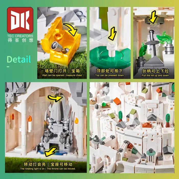 En STOCK 7072 MOC idée Minas Tirith blocs de Construction briques modèle assemblage bricolage jouets pour garçons coffret cadeau de noël