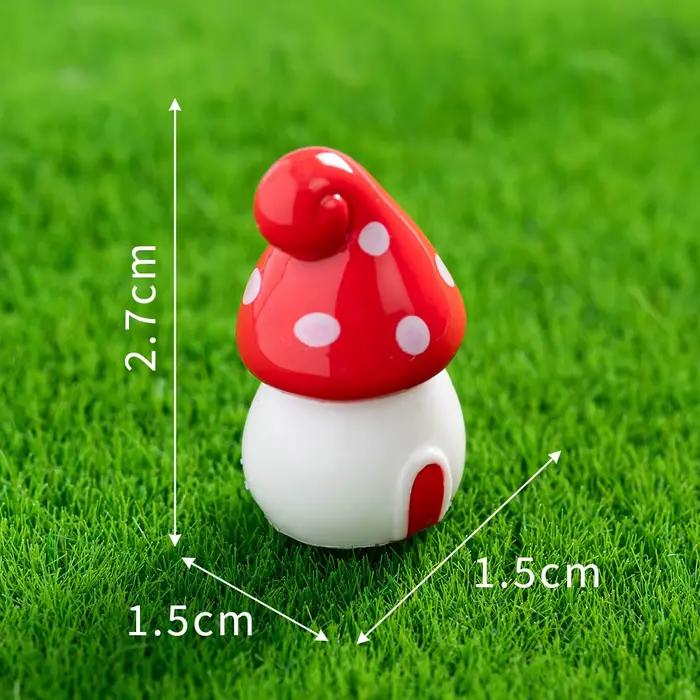 20 pièces Mini maison de champignon chalet bricolage jouet artisanat Figure mousse Terrarium fée jardin ornement