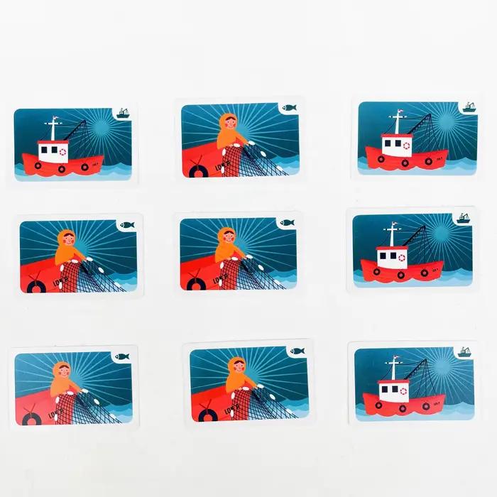 Jeu de société FISHING – Manuel en anglais et en allemand | Jeu de cartes portable pour fête de famille | Plaisir sans