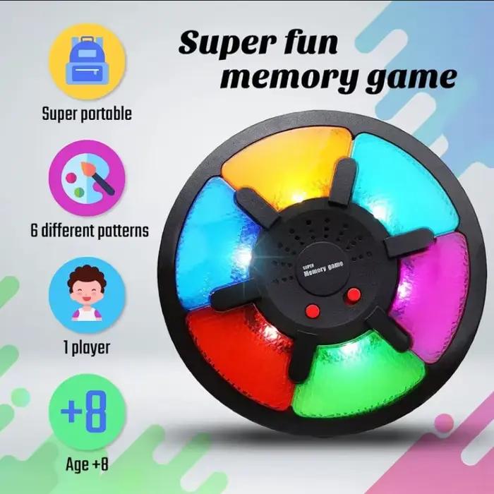 Tourner la concentration et les compétences de réaction! Jeu de mémoire LED portable avec effets sonores amusants + mode bataille multijoueur