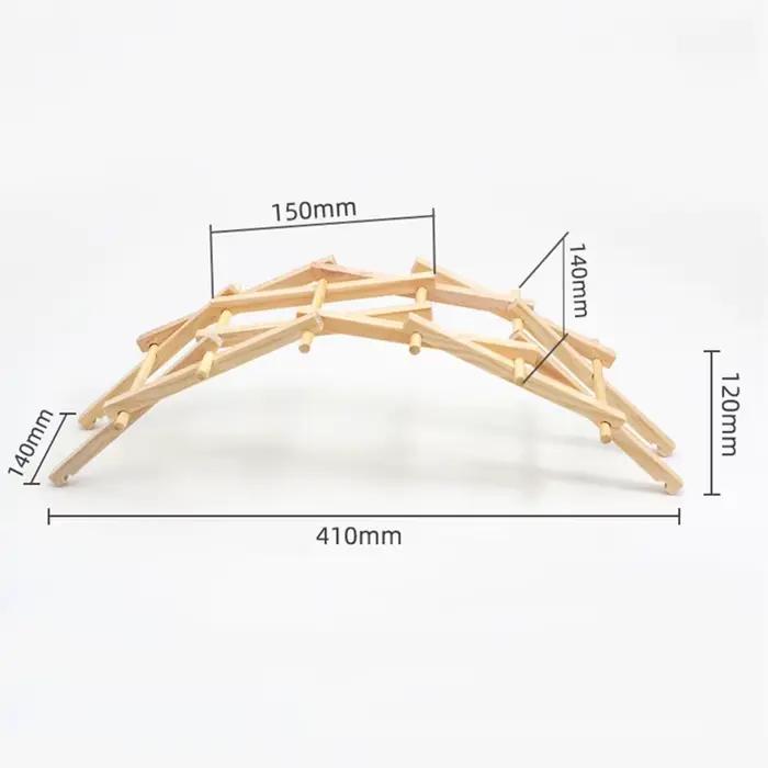 Pont en arc en bois pour enfants
