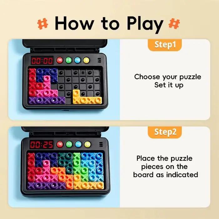 Jeu de puzzle intelligent KNYYSECQ XO pour enfants