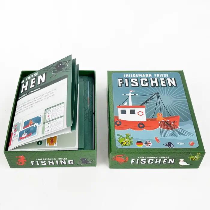Jeu de société FISHING – Manuel en anglais et en allemand | Jeu de cartes portable pour fête de famille | Plaisir sans