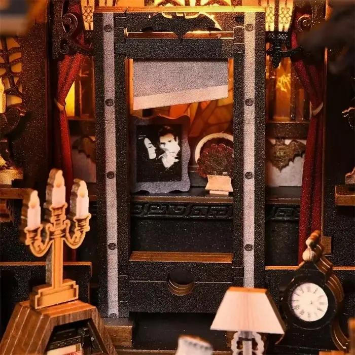 Figurine de bureau en bois bricolage à la main