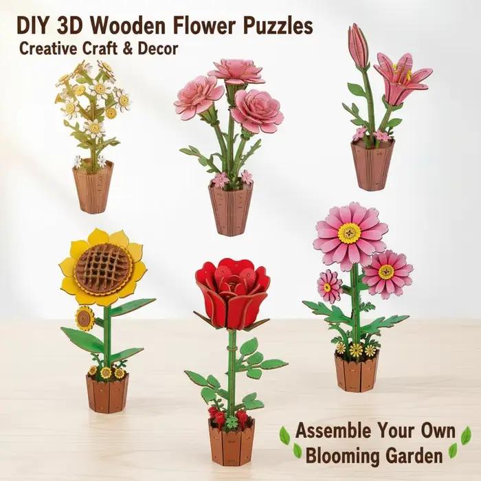 Puzzles 3D en bois pour adultes