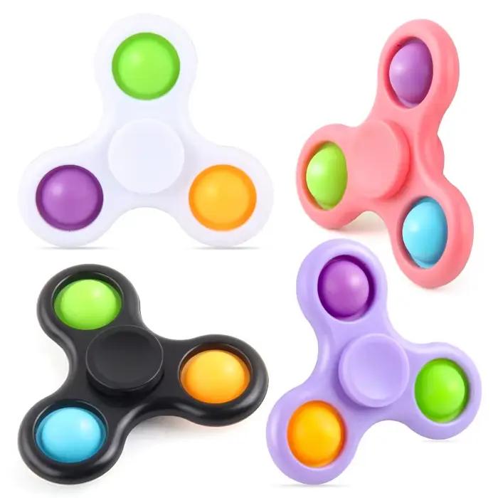Nouveau Fidget Spinner jouets main doigt multicolore Spnining haut soulagement du Stress décompression adultes jouet