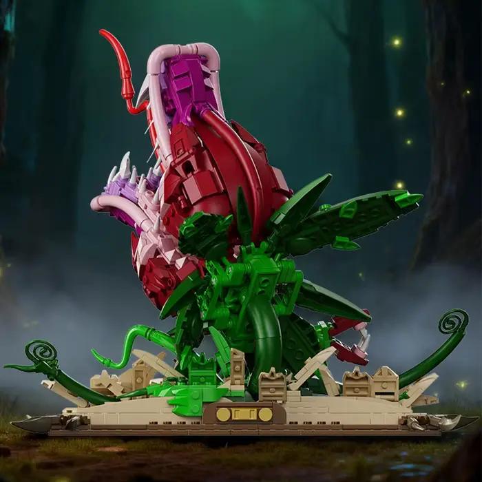 Blocs de construction créatifs MOC avec plante carnivore et livre magique pour enfants et adultes occasions spéciales装饰性