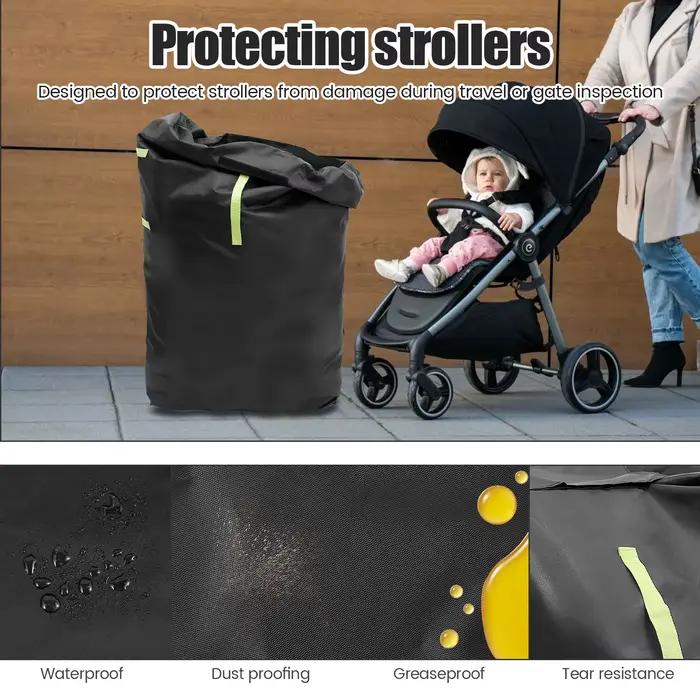 Grand sac de couverture de poussette pour Train aérien voyage 420D Oxford tissu étanche porte vérifier sac de rangement 