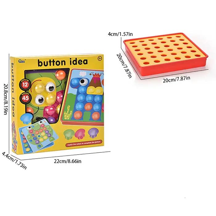 Puzzle à boutons de grandes pièces pour l'éducation de la petite enfance