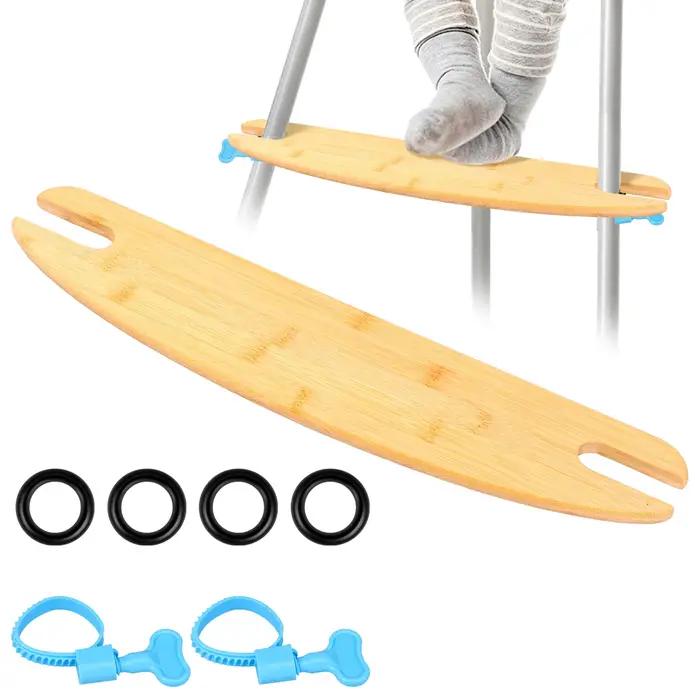 Repose-pieds pour chaise haute bébé en bambou
