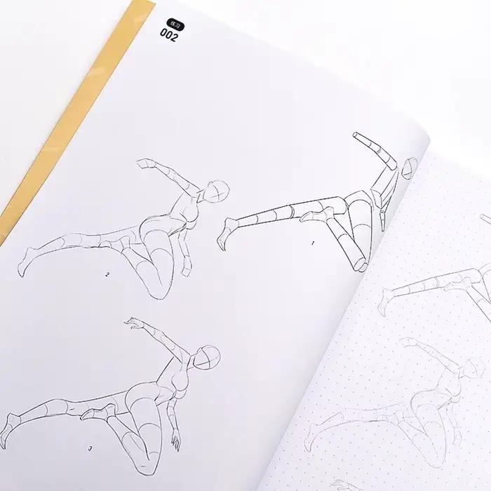 Jeu Anime Structure du corps humain et examen dynamique Manuel de formation Livre de synthèse dynamique