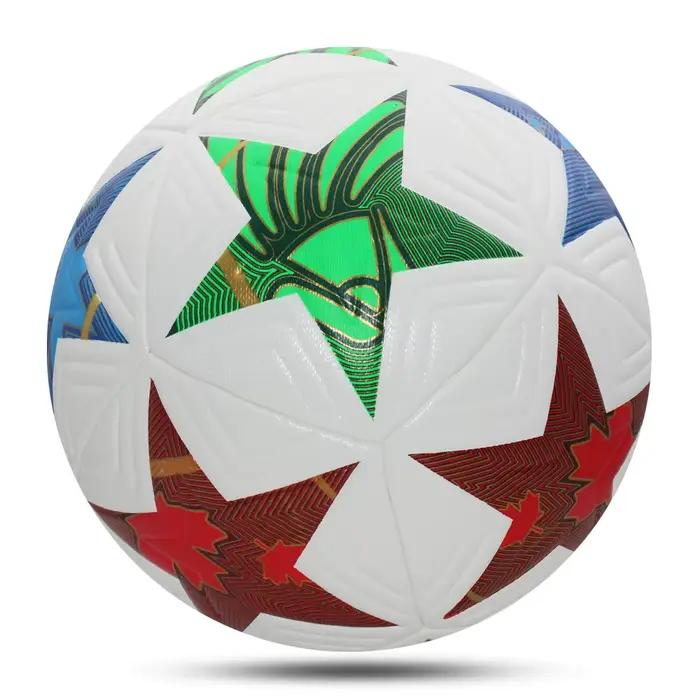 Nouveau ballon de Football taille officielle 5 matériau PU haute qualité herbe en plein air équipe Match jeu