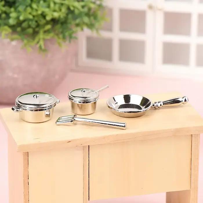 Miniature Metal Mini Pot Set