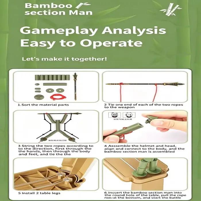 Bamboo Man Vs PK Double Toys Deluxe Jeu de Table Bamboo Man Teaches The Same Paragraph!