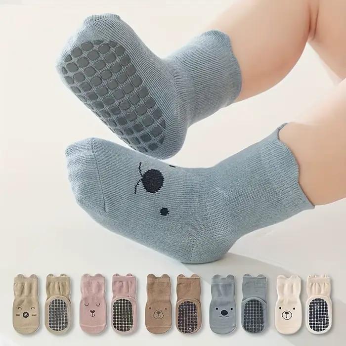 Chaussettes de sol pour bébé douces respirantes antidérapantes avec poignées pour enfants 3-6 ans 0-1 ans 1-2 ans occassions hivernales