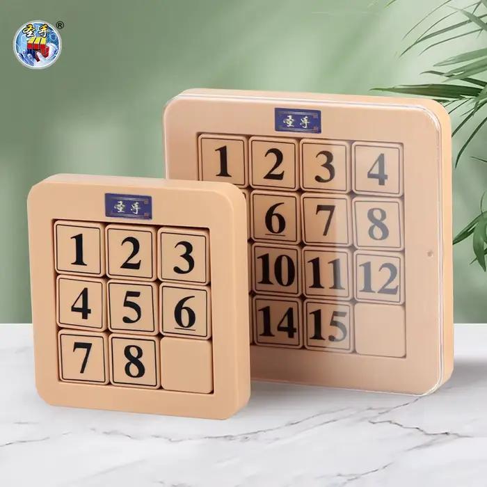 SENGSO Puzzle coulissant en plastique ABS pour enfants et adultes occasions familiales et éducatives