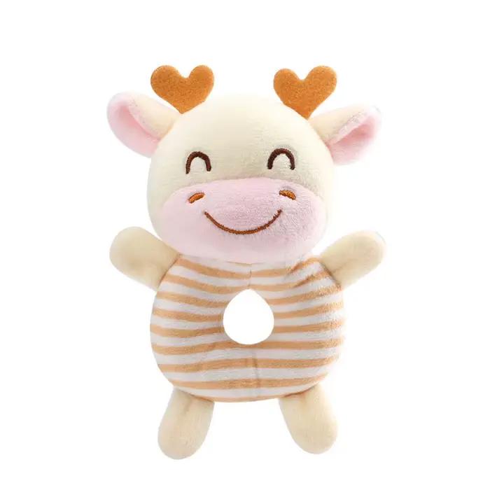 Hochet en peluche pour bébé de 0 à 24 mois