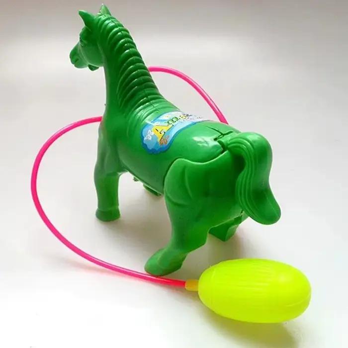 1 pièce : Jouet Poney Pneumatique à Commande par Cordon