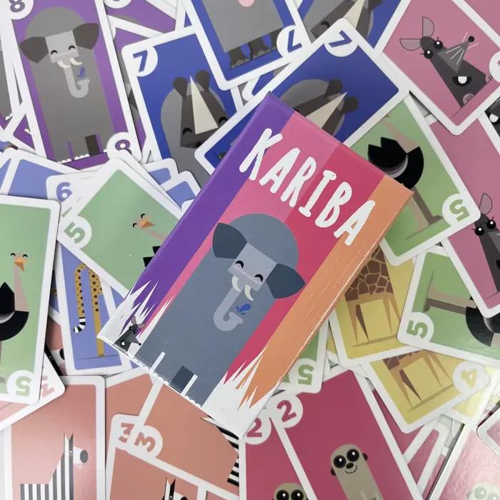 Jeu de société KARIBA : jeu de voyage portable en petite boîte
