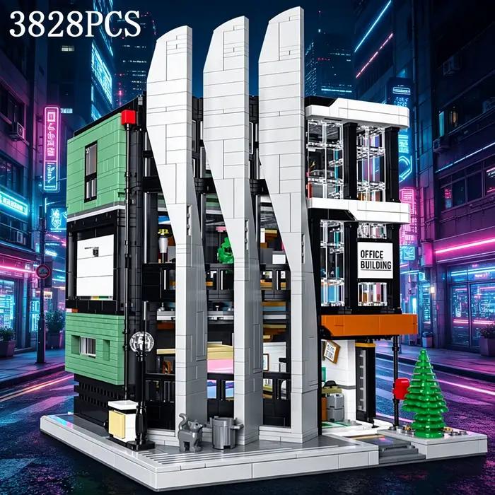 Ensemble de blocs de construction MOC pour immeuble de bureaux