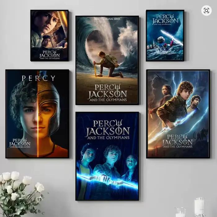P-Percy J-JacksonS O-Olympians affiche HD dessin animé mur Art auto-adhésif amovible