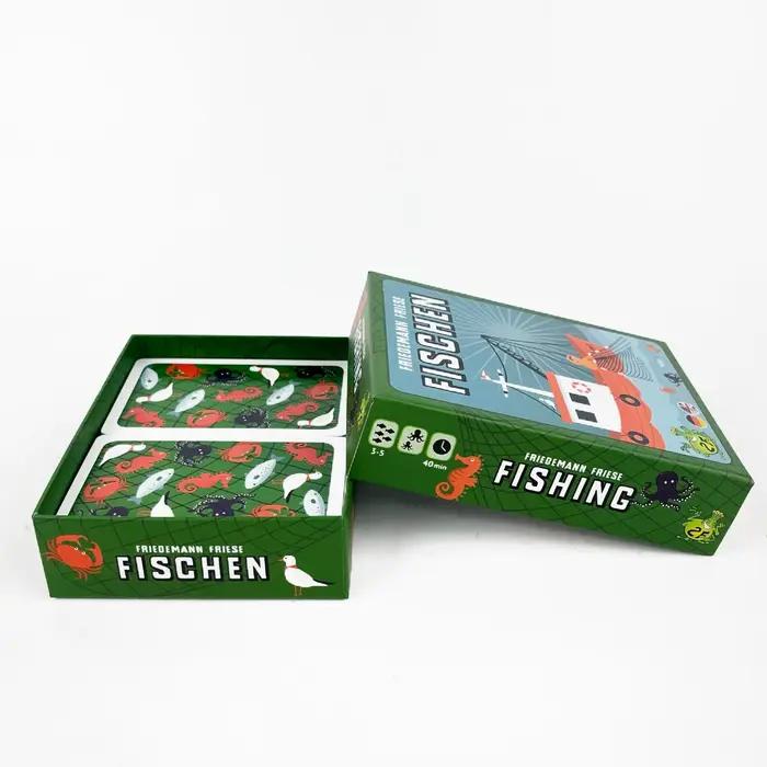 Jeu de société FISHING – Manuel en anglais et en allemand | Jeu de cartes portable pour fête de famille | Plaisir sans