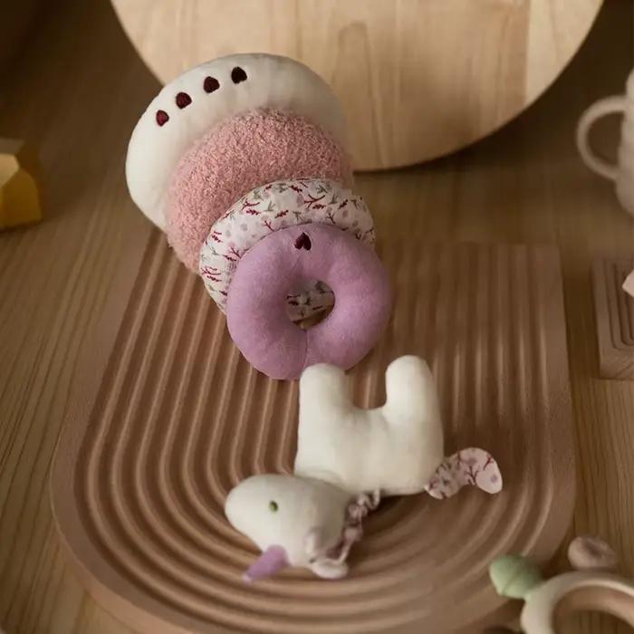 Jouet à empiler en peluche licorne pour bébé cadeaux garçons filles développement sensoriel dessin animé jeu doux occasions spéciales