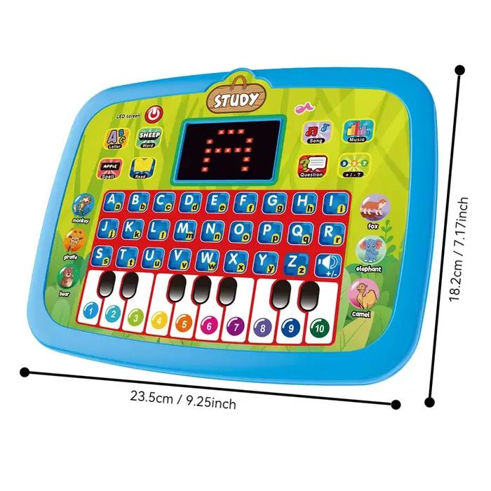 Tablette d'apprentissage interactive en anglais/espagnol/russe/portugais pour enfants de 3 à 5 ans