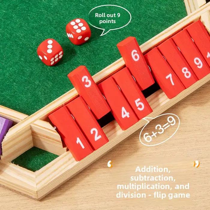 Jeu de société à dés en bois