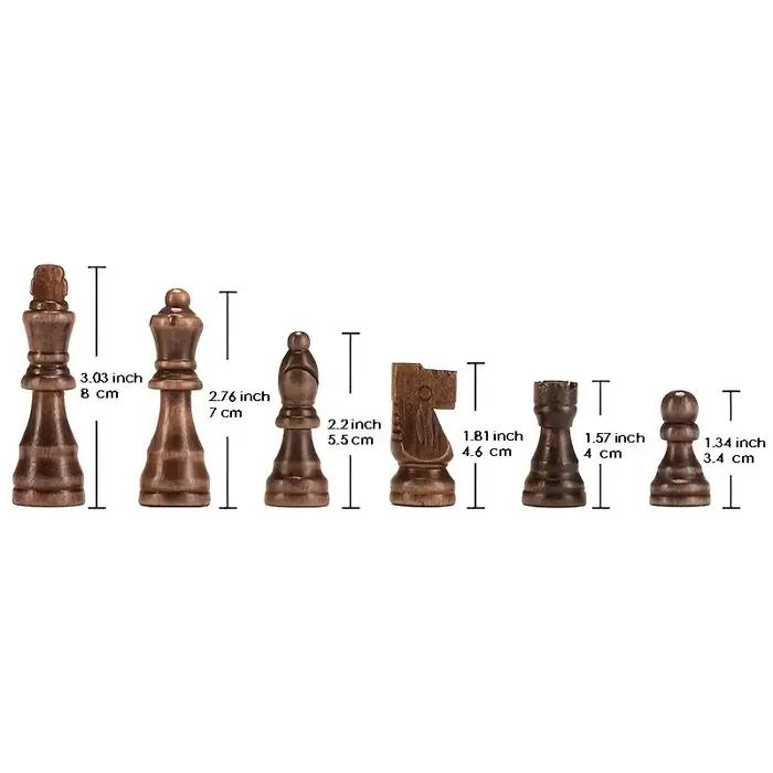 32 tartes d'échecs en bois tournois Standard Staunton échecs