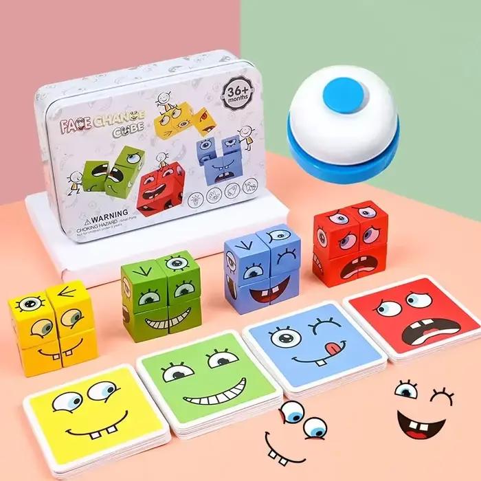 Décennie s de construction Cube Face Change pour enfants