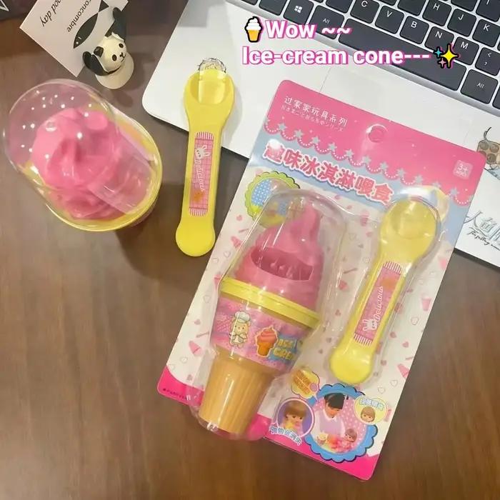 Jouet d'alimentation en forme de cornet de glace pour poupée, série de jouets d'alimentation créatifs pour l'éducation précoce japonaise, cadeaux créatifs