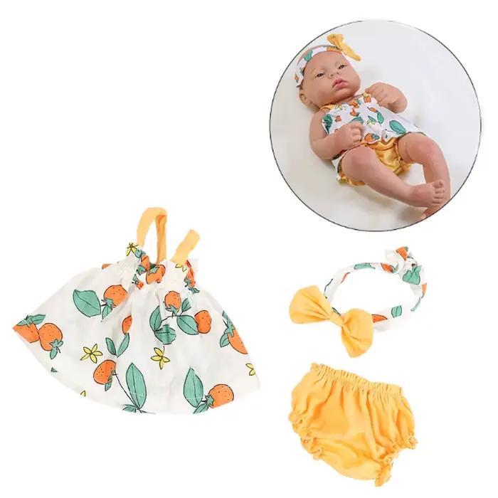 Vêtements de poupée robe combinaison gilet pour 40cm nouveau bébé Reborn