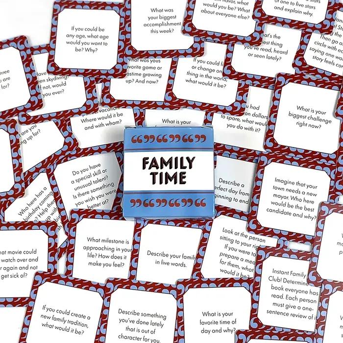 Petit jeu de cartes pour les réunions de famille
