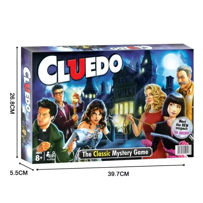Jeu de société classique Cluedo avec cartes et plateau de jeu pour le plaisir en famille